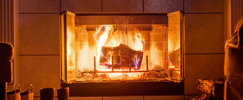 Mendota Hearth Landscape Fireplace Installation in Parkville, Maryland