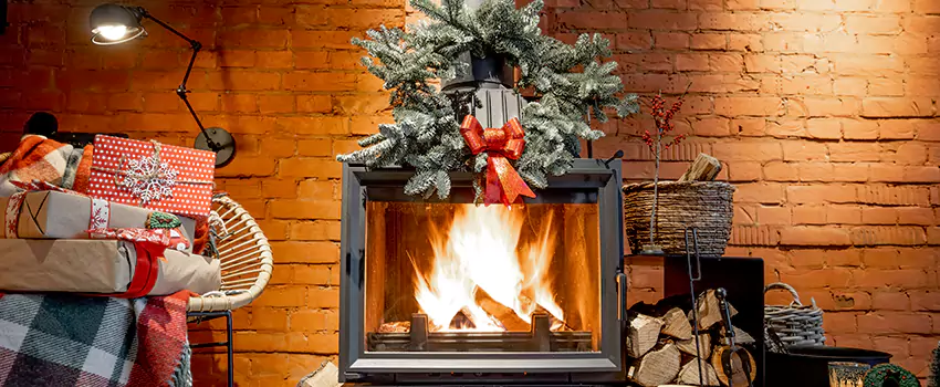 Travis Industries Linear Gas Fireplace Installation in Parkville, Maryland