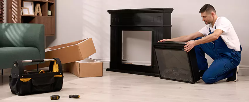 Old Rusted Metal Fireplace Repair And Replacement in Parkville, MD